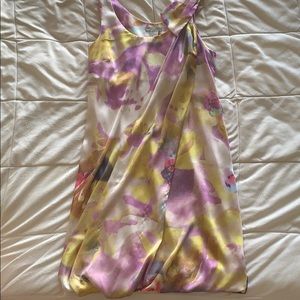 Watercolor knee length dress